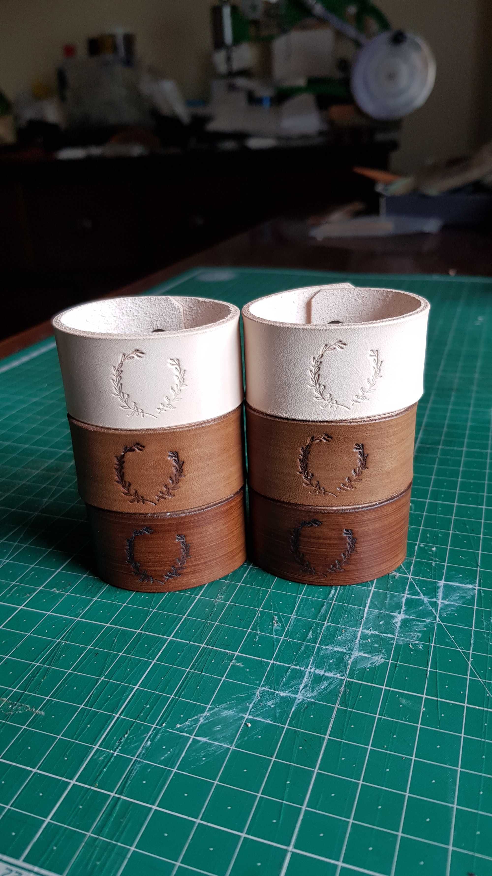 Argolas para Guardanapo Couro Personalizado