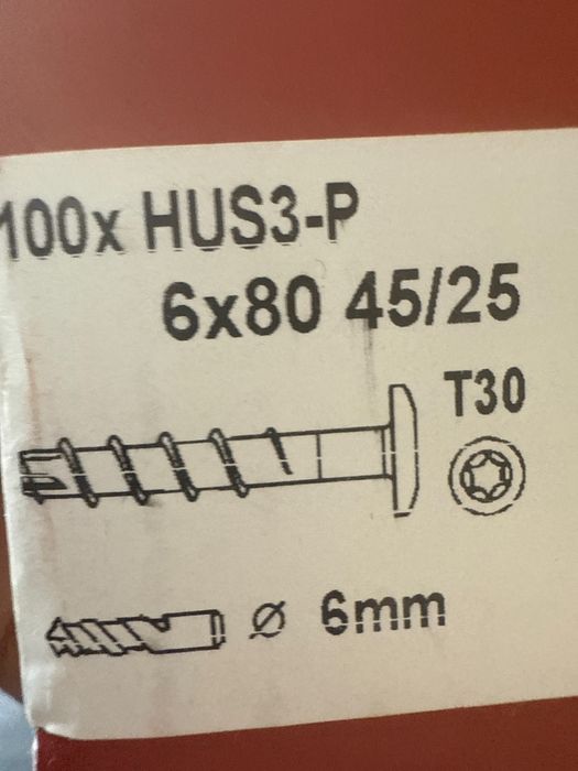 Hus-3 Hilti kotwy 200 sztuk