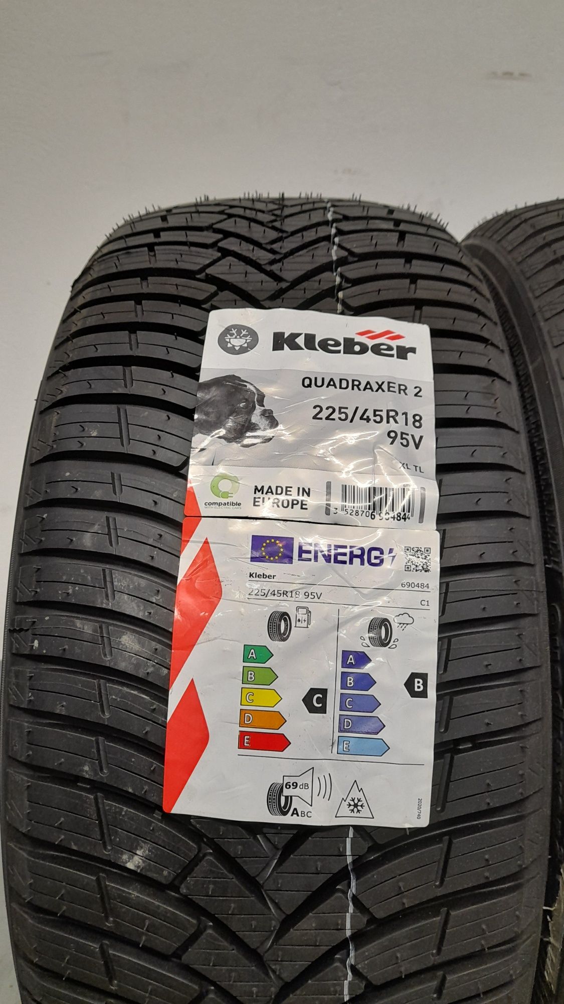 2x Kleber 225/45/18 Lato, NOWE, 2022r