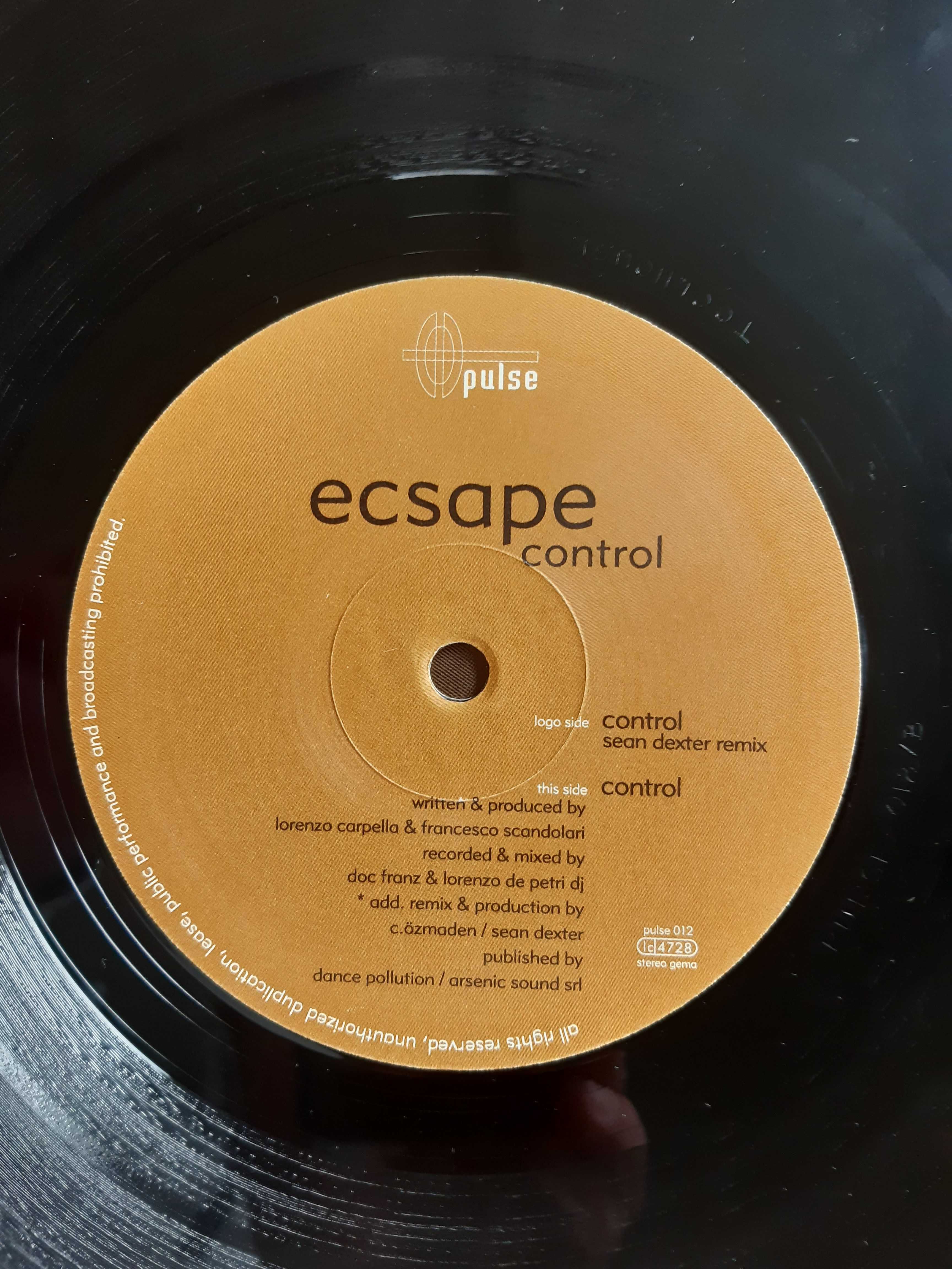 płyta winylowa maxi Ecsape – Control Sean Dexter Rmx Trance HardTrance