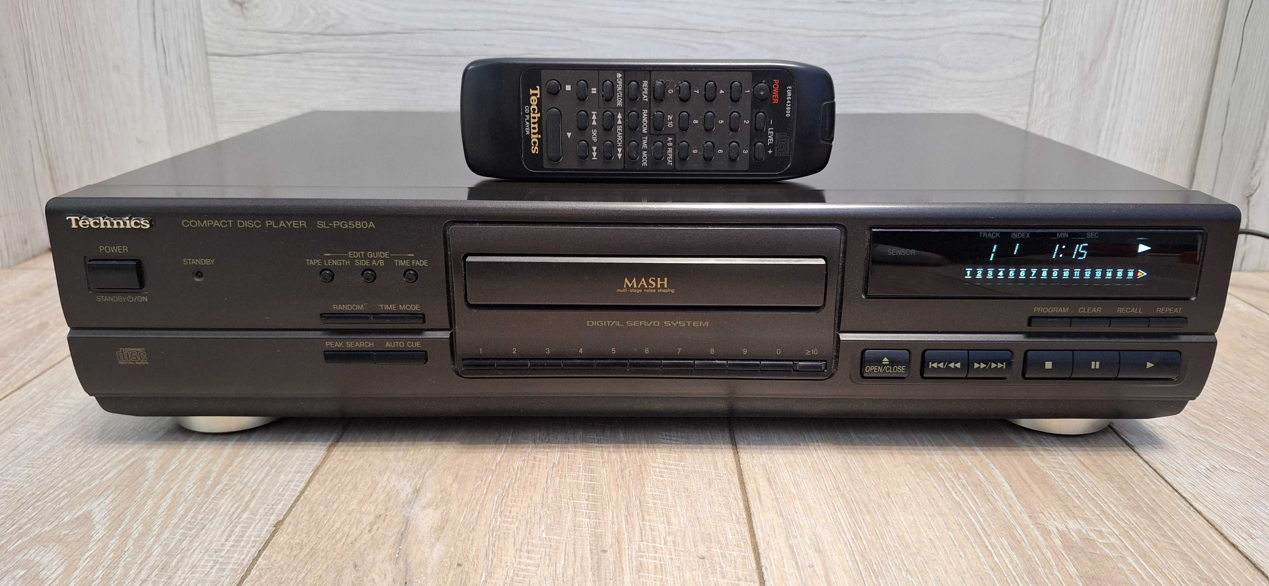 Technics Odtwarzacz CD SL-PG 580A + Przewody I PILOT !! 100 % Sprawny!