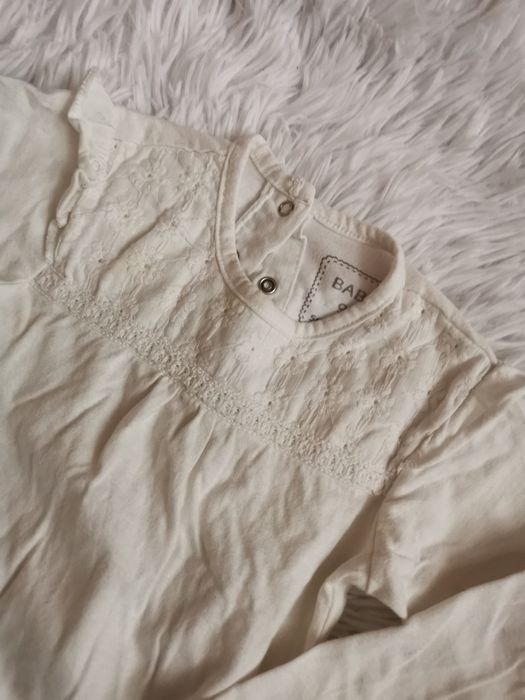 Pepco 92, białe eleganckie body z długim rękawem