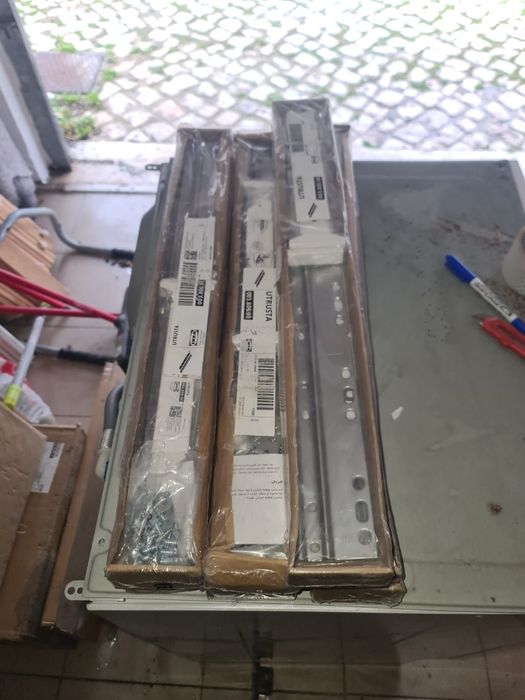 Calha de uniao  de frente de gaveta ikea