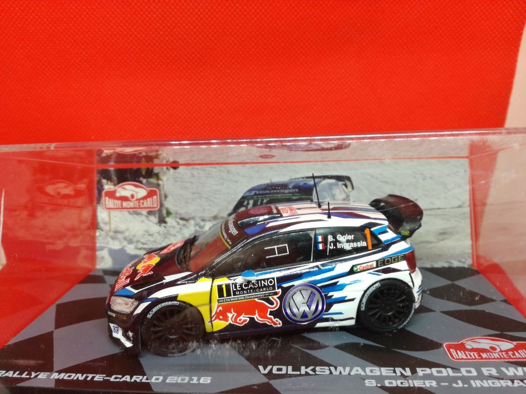 Miniatura 1/43 VW Polo R WRC Ogier RMCarlo 2016