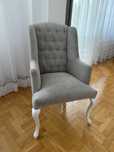 Fotel szary glamour