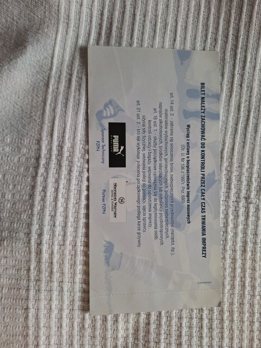 Bilet kolekcjonerski Polska - Anglia 2004 rok