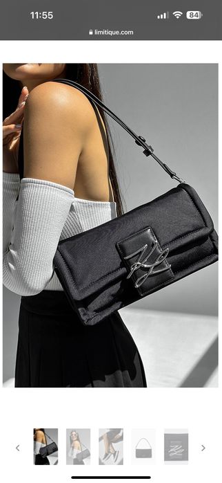 Сумка бренд багет Karl Lagerfeld нова чорна