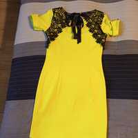 Sukienka limonkowa