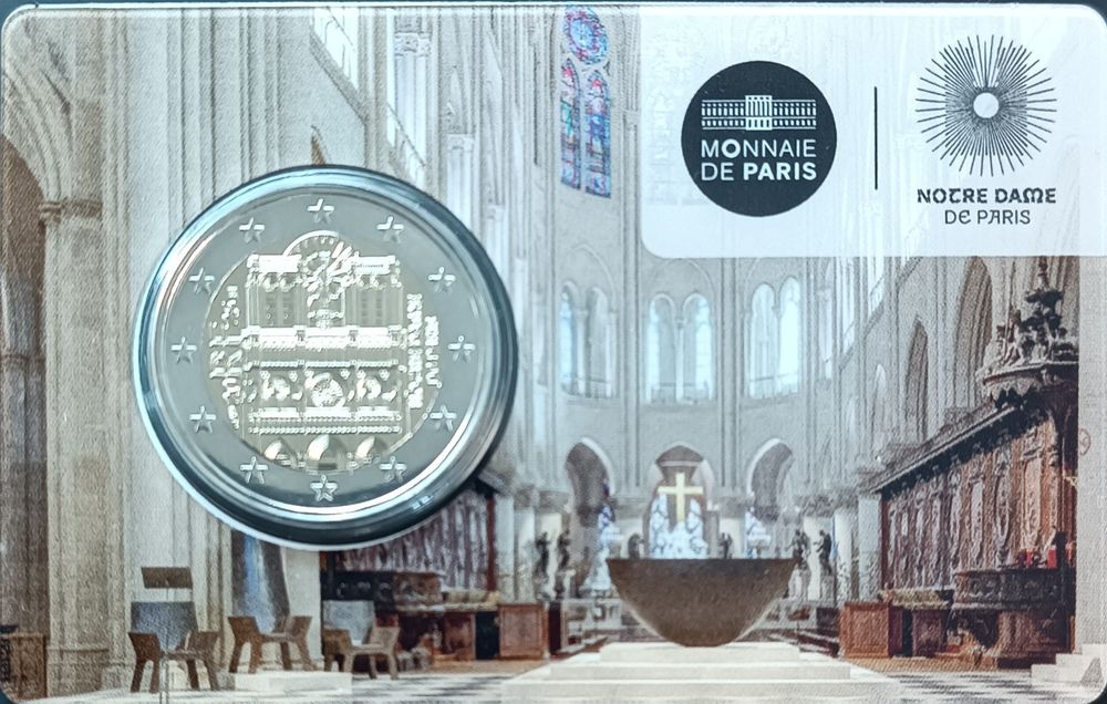 França 2025 - Moeda 2€  Notre-Dame de Paris