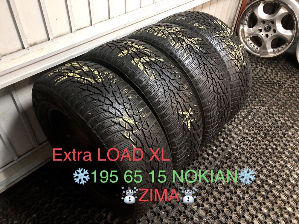 195 65 r15 NOKIAN Winter M+S opony zimowe wzmacniane ExtraLoad XL 4szt