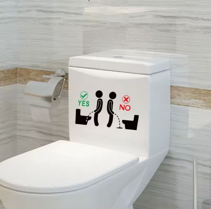 Наклейки в туалет приколы