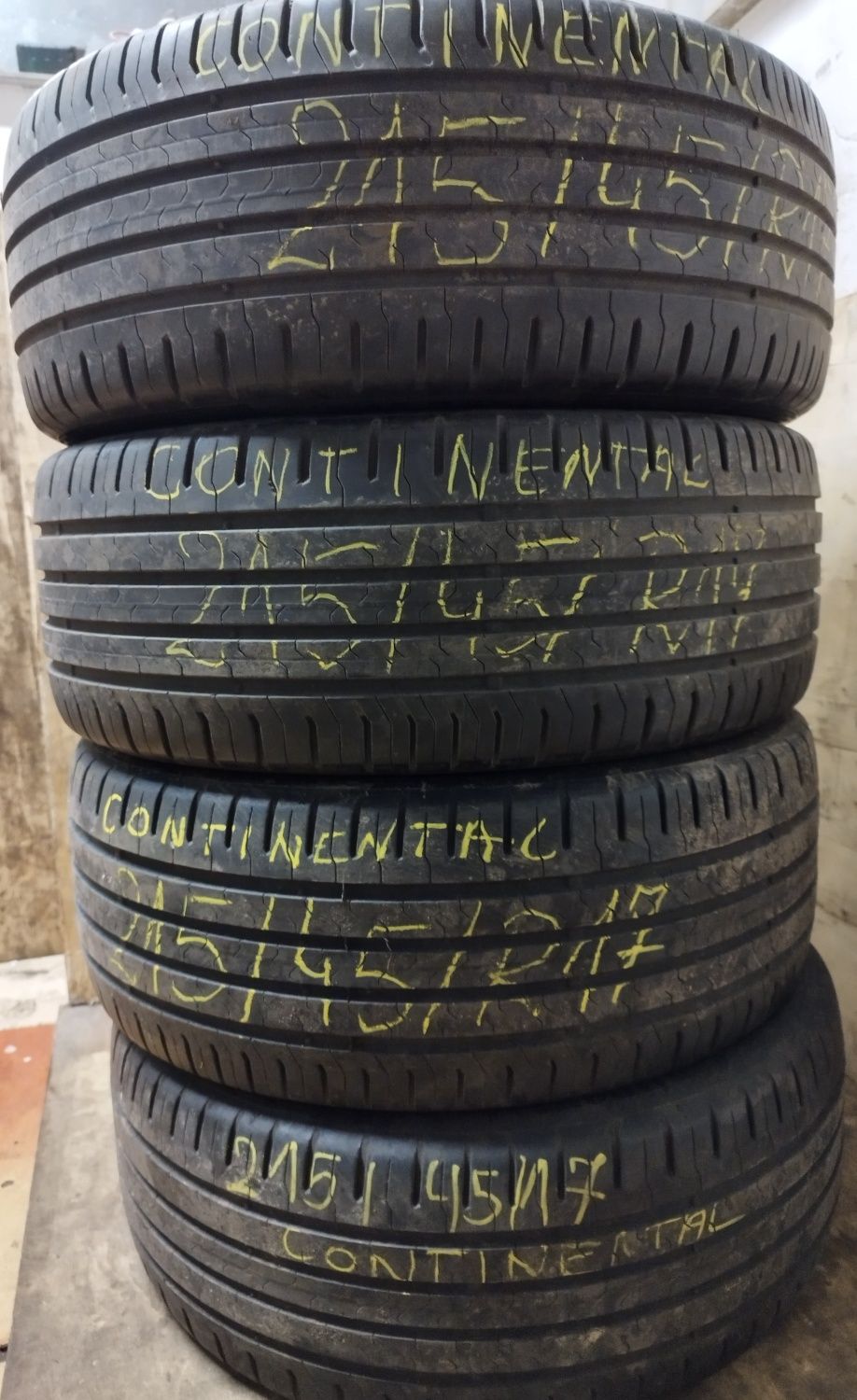 Kpl opon letnich Continental ContiEcoContact,  215/45/R17 87V Okazja