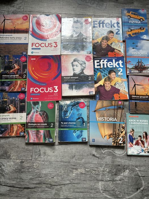 Ksiazki 1,2,3 klasa liceum