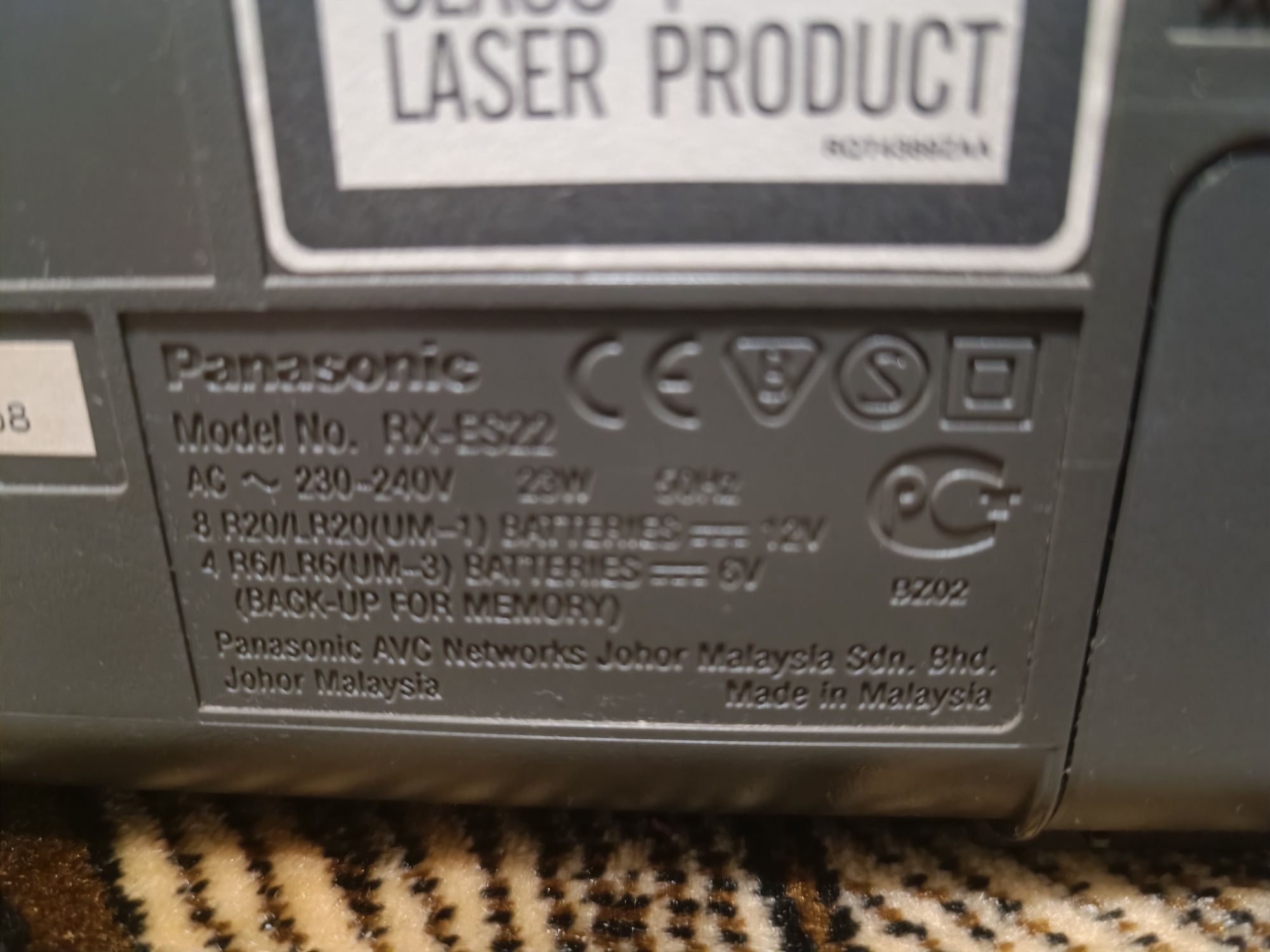 Касетний плеер PSRX 400/часи. будильник автореверс.панасоник 22.