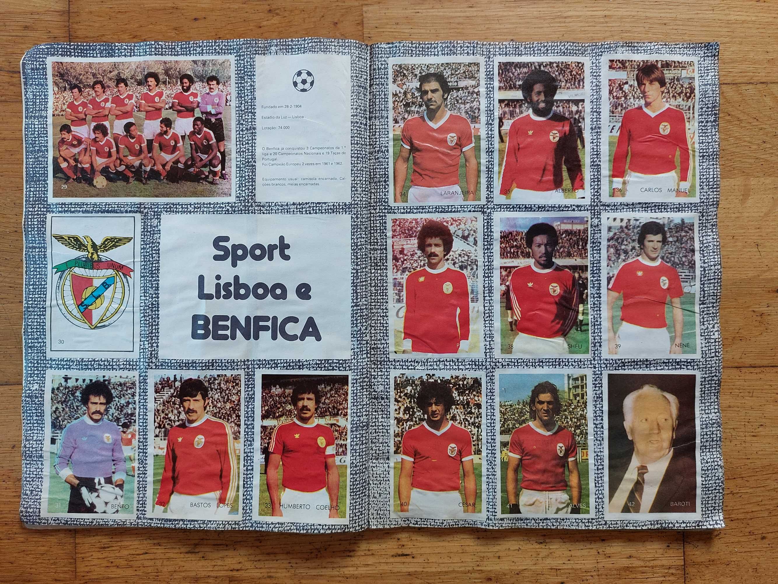 Caderneta de cromos "Top Futebol - 1980-81" Completa