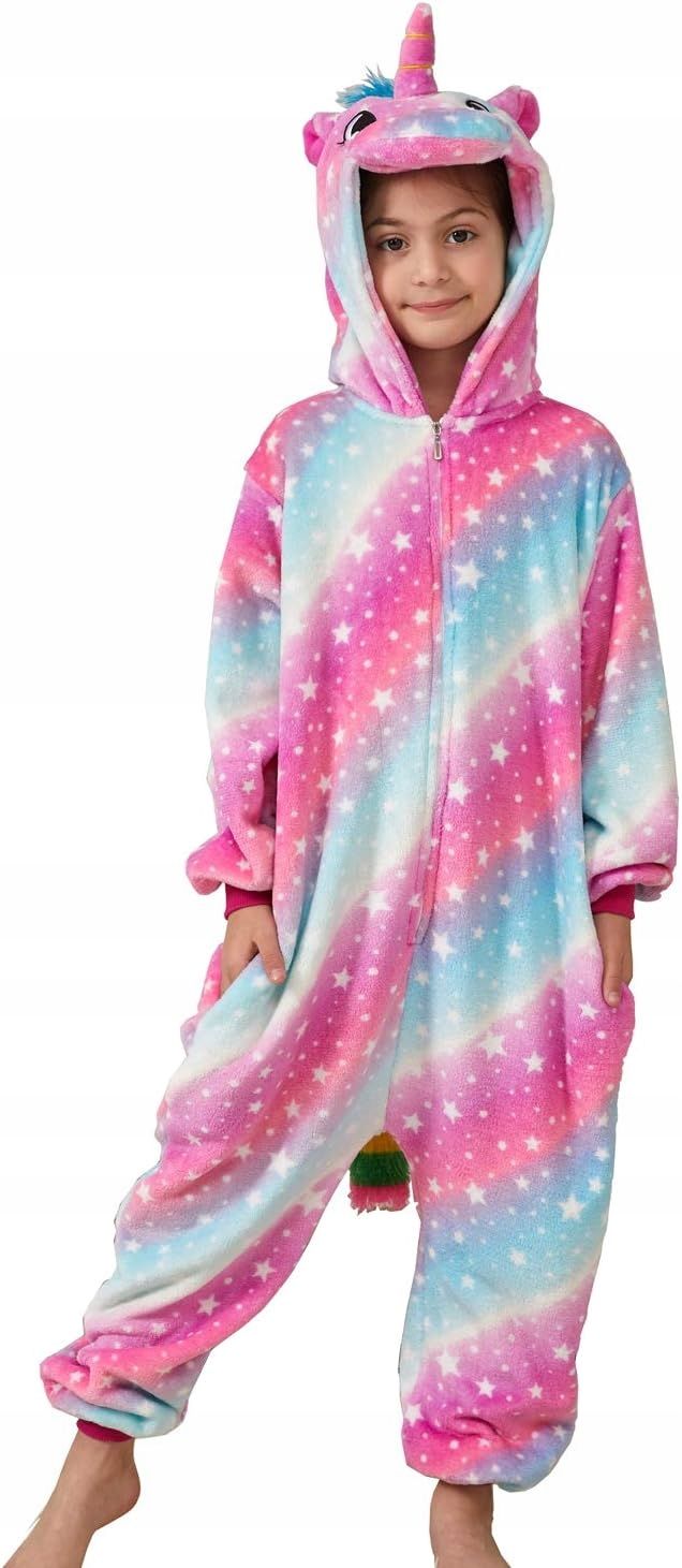 Piżama Jednorożec Kigurumi dla Dziewczyn 7-8 lat