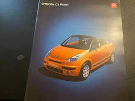 Katalog prospekt Citroen C3 Pluriel 2002 r. 32 strony