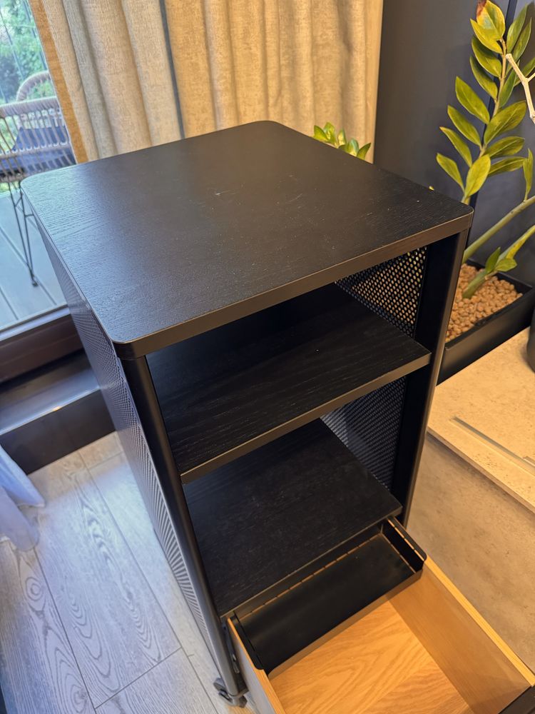 Szafka IKEA na kotkach, siatka czarny, 41x101 cm