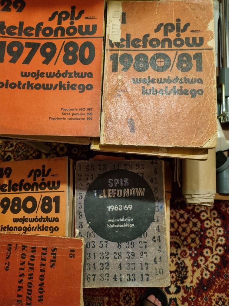 Książki telefoniczne 20szt.