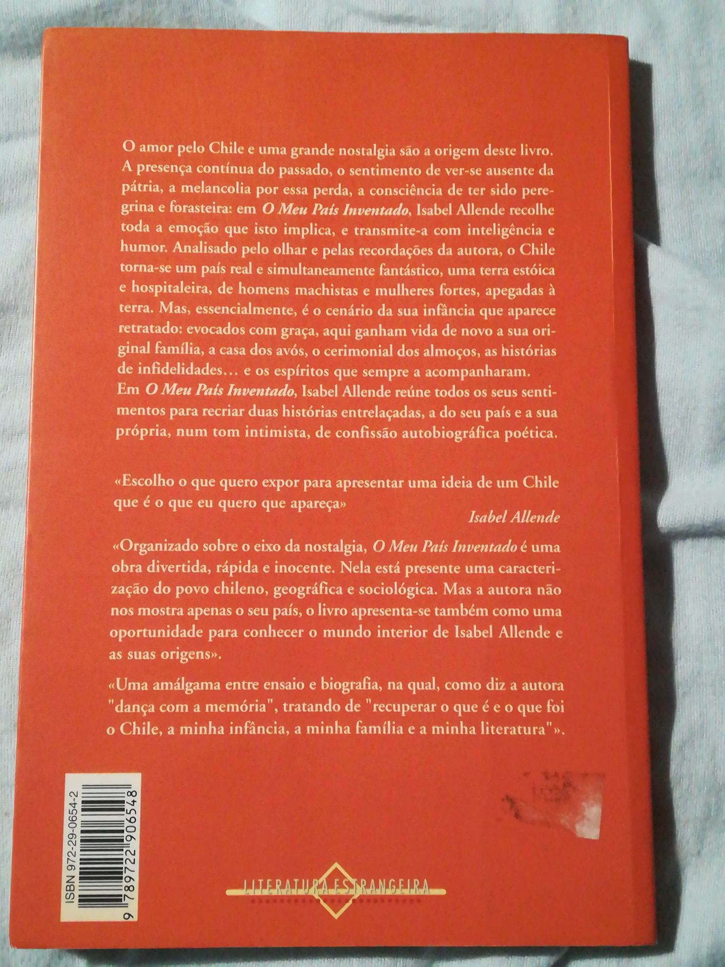 O Meu País Inventado, de Isabel Allende