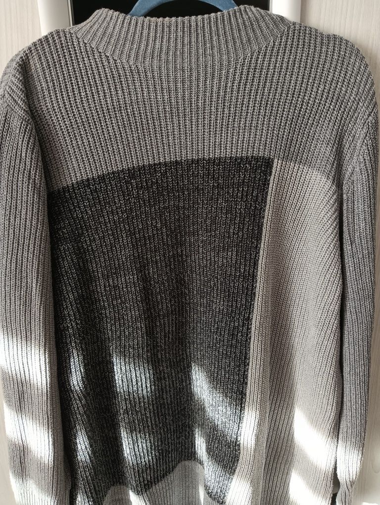 Sweter na zimę/wiosnę, sukienka ciepła zimowa sweterkowa, dzianina, sk