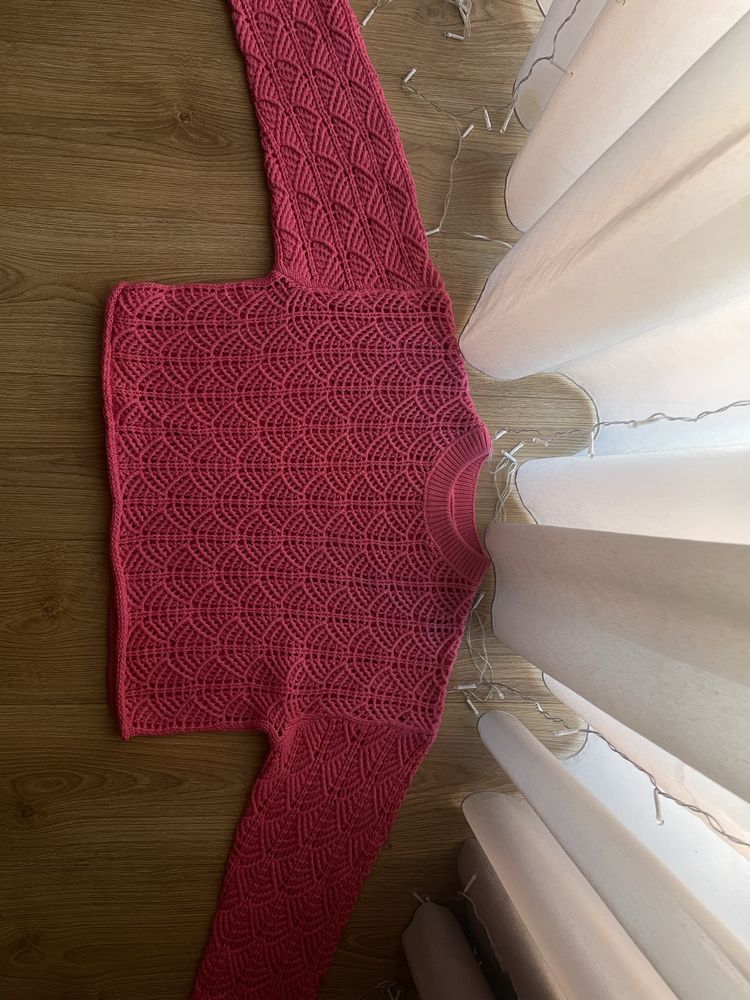 Sweter rózowy, 100% akryl, M, Sinsay