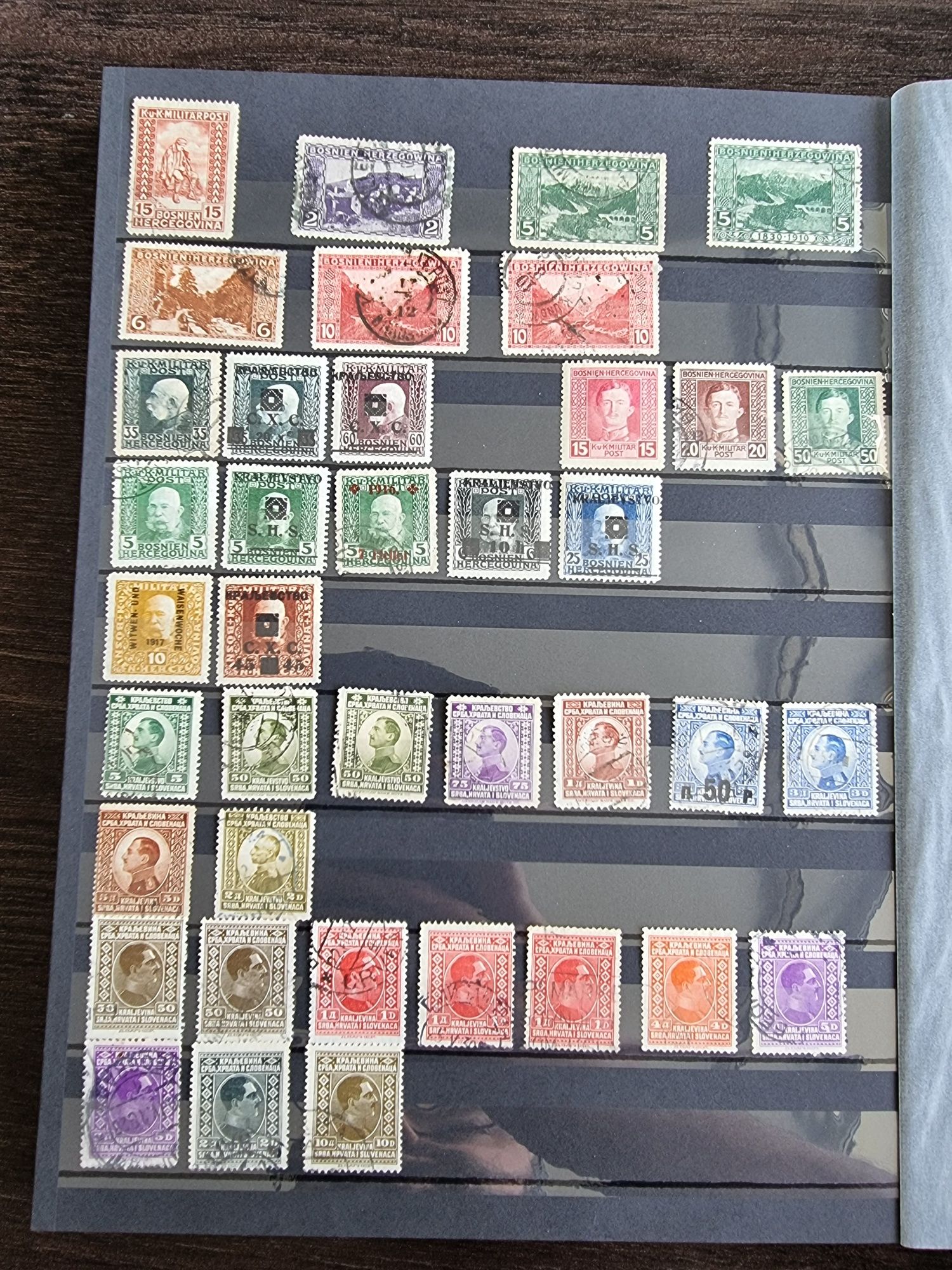 Klasery ze znaczkami Niemcy Austria Węgry