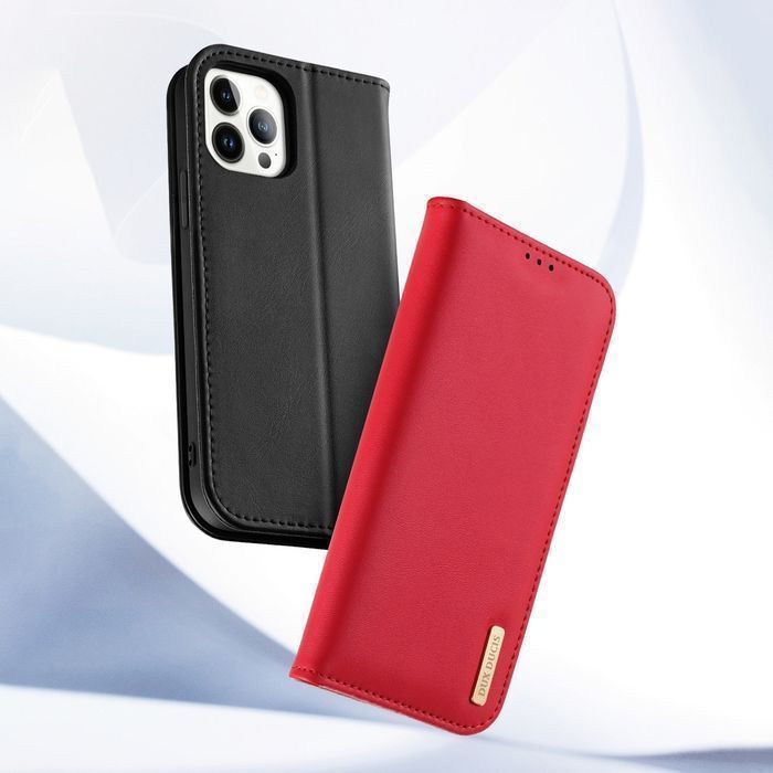 Etui Skórzane iPhone 14 Pro Dux Ducis Brązowe