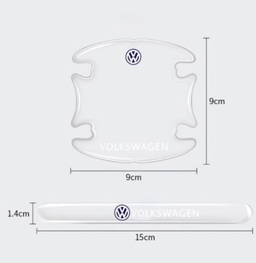 Комплект защитных пленок Нано на ручки авто Volkswagen 4+4 шт