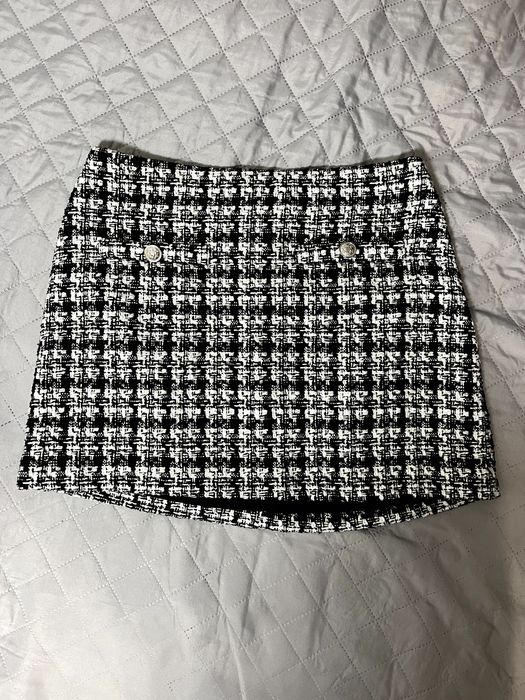 H&M Tweedowa mini spódniczka