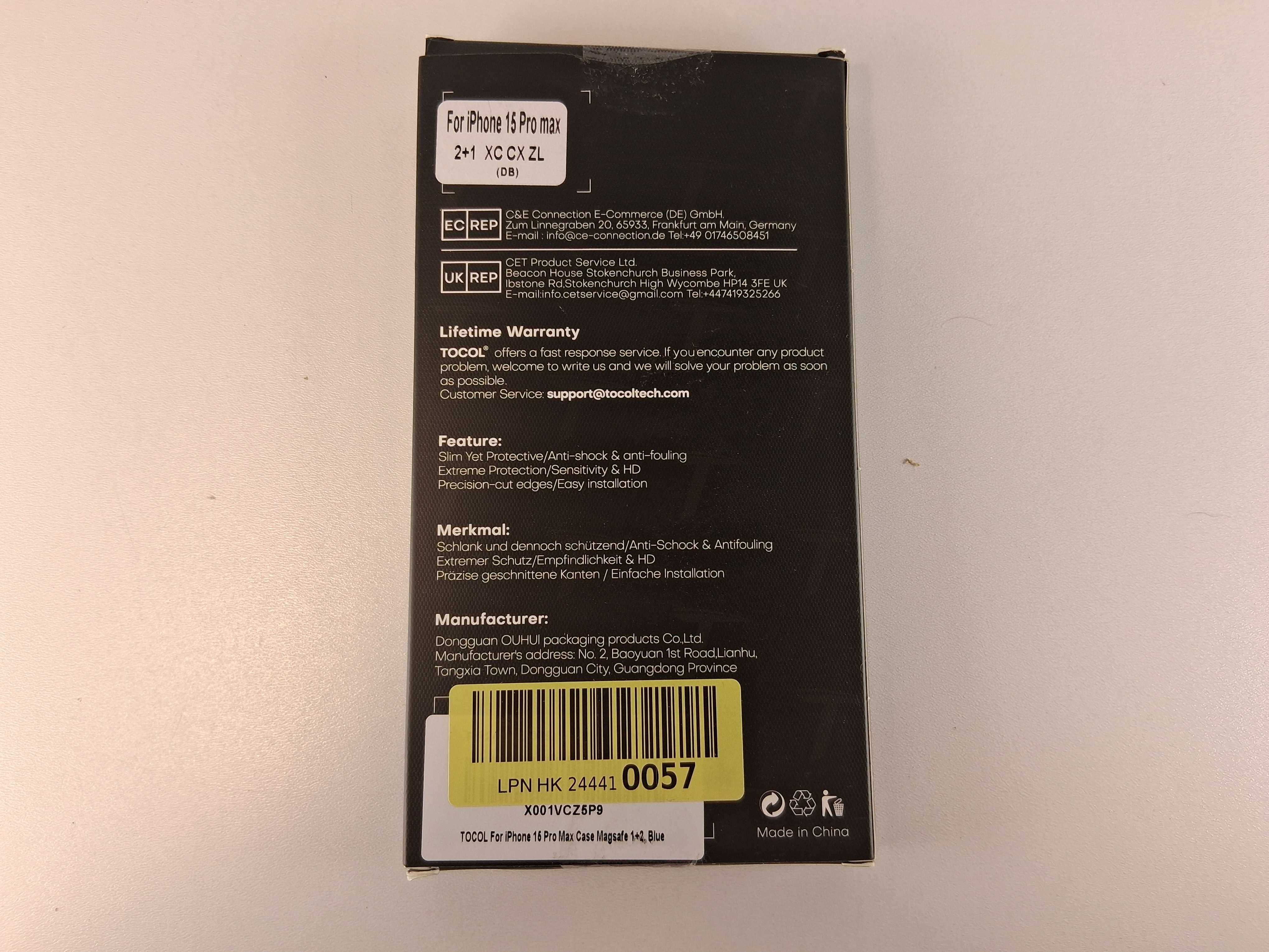 Y121 Etui Tocol MagSafe i Szkło Hartowane iPhone 15 Pro Max 2+1