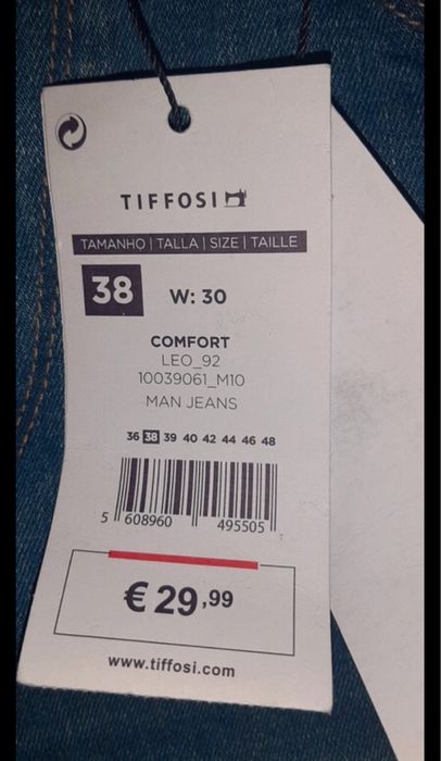 Calças tiffosi 38