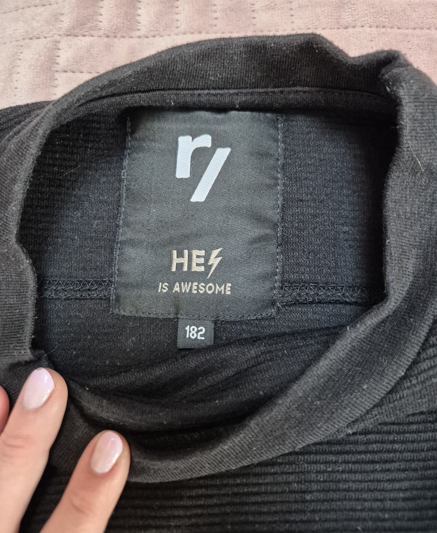 Męska czarna bluza dresowa Reporter Young 182 M