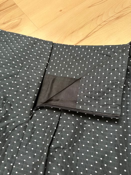 Spódnica granat w kropki midi Bolero