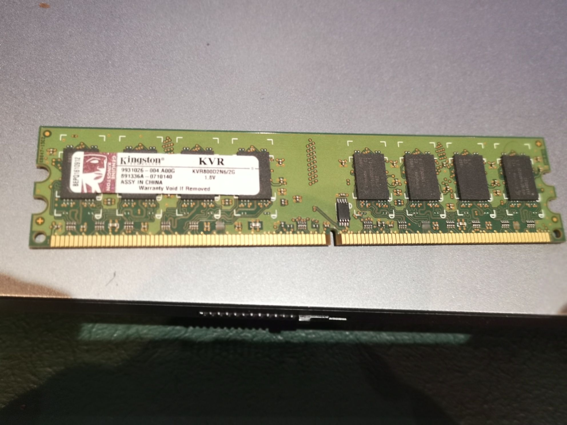 Kingston Pamięć ram  DDR2 2 GB 800MHz 1,8V KVR800D2N6/2G