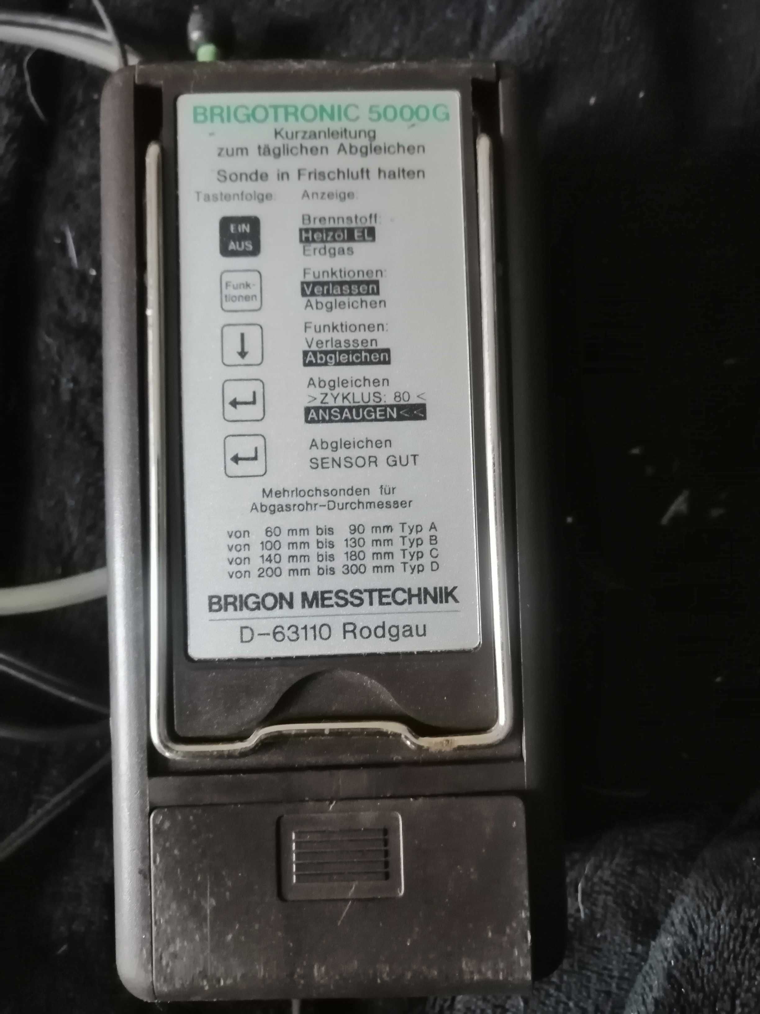 elektroniczny analizator spalin BRIGON BRIGOTRONIC 5000 G