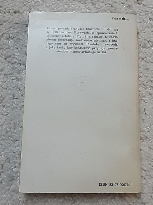 "Piosenki z fabułą Figurki z gagatu" Frantisek Stavinoha