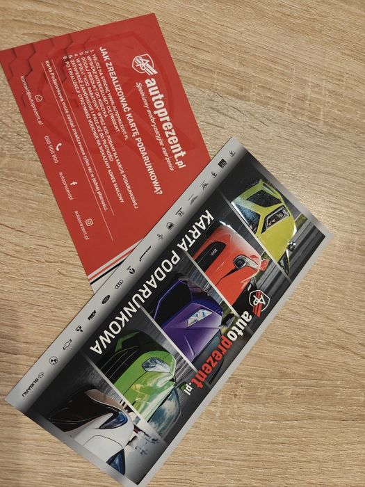 Bony podarunkowe autoprezent