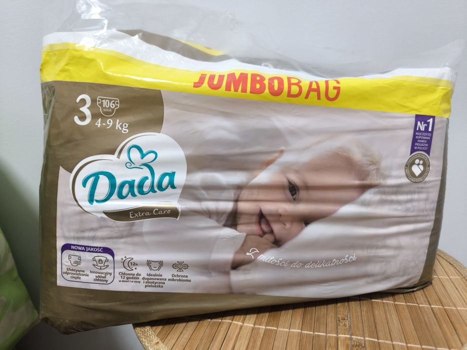 2 x pieuchy pampersy Dada Extra Care 3 jumbobag