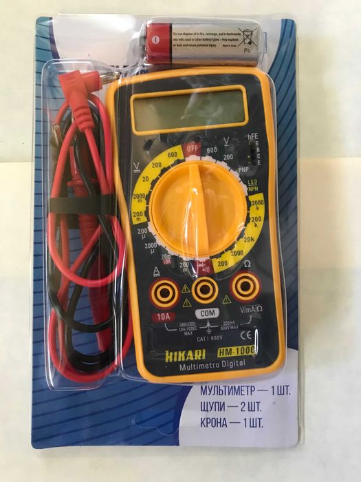 Мультиметры DT9205A, Hikari HM-1000, DMM8907