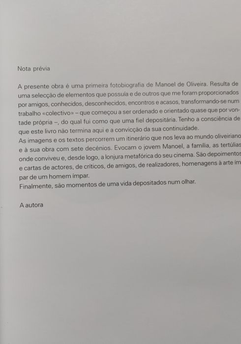 Fotobiografia Manoel de Oliveira