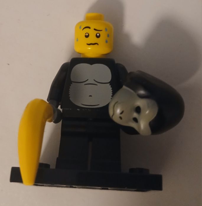 Lego minifigures seria 3 goryl minifigurka człowiek w kostiumie
