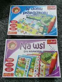 Trefl gry edukacyjne magiczny ołówek na wsi oraz w domu i przedszkolu