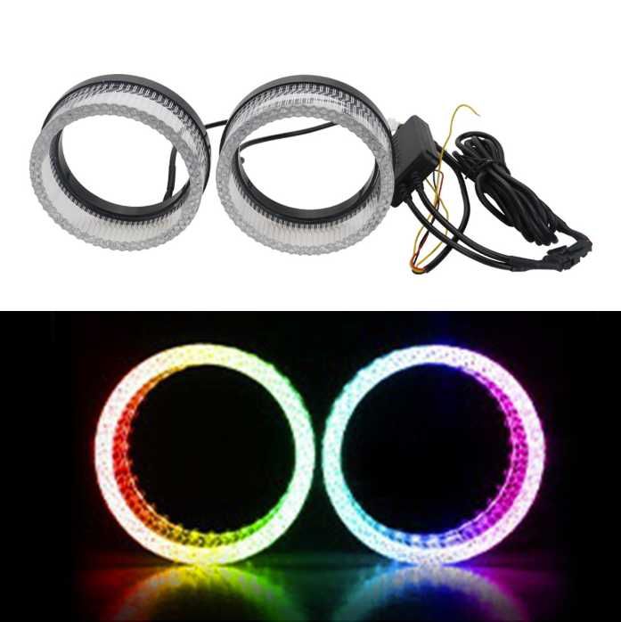Премиум RGB LED маски для линз 5D Glory Crystal с подсветкой фар