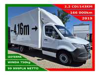 Mercedes-Benz Sprinter Izoterma 8 ePAL *99999zł NETTO* 2,2CDi/143KM Salon Polska  Izoterma, Klimatyzacja, Winda 750kg, Poduszki tył, Airbag kierowcy