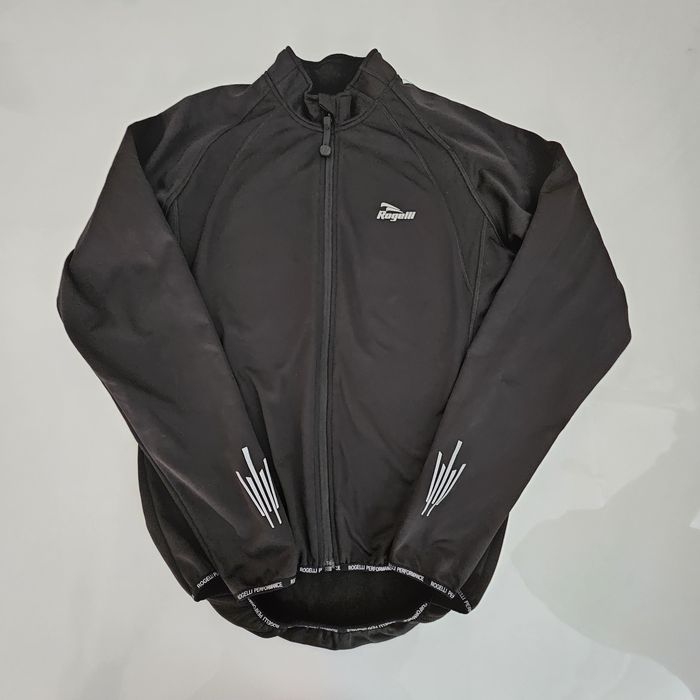 Kurtka Męska Zimowa Rowerowa Softshell Rogelli Padua Czarna Rozmiar M