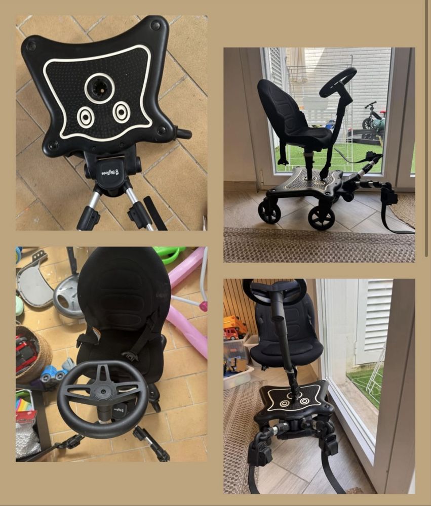 Plataforma com Assento para Carrinho de Bebé Rider 360