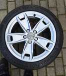 Alufelgi 17 cali 5 x 112 z oponami letnimi Audi