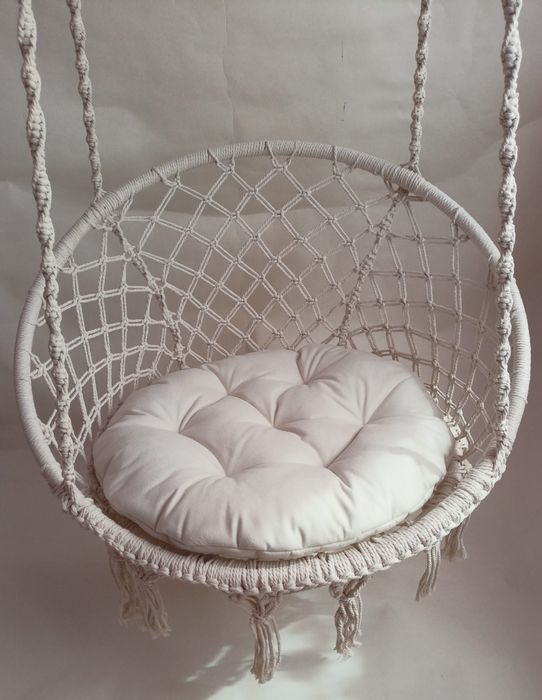 Poduszka na fotel wiszący huśtawka  bocianie gniazdo
