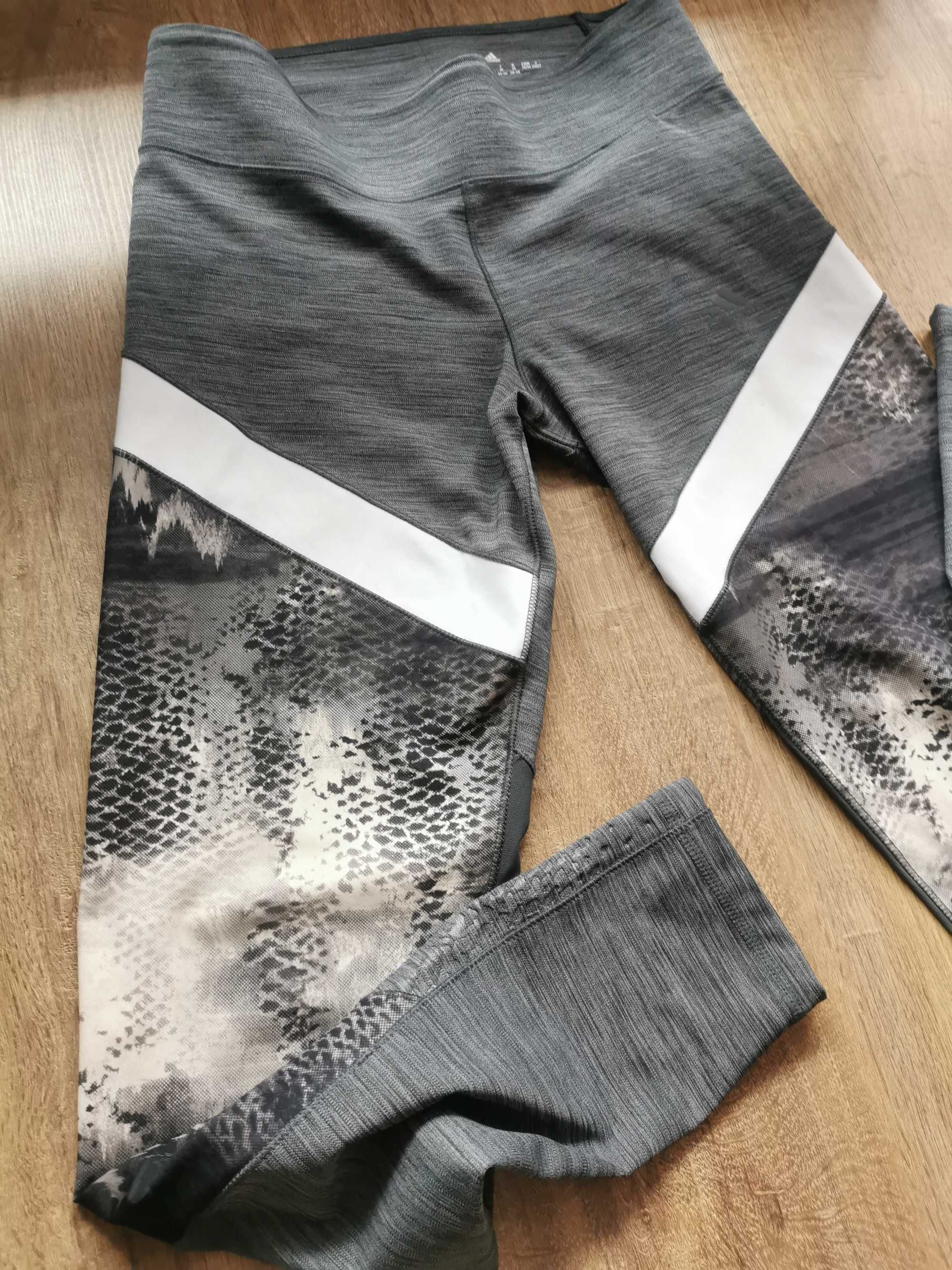 Legginsy sportowe długie spodnie damskie sportowe M 38 Adidas drop